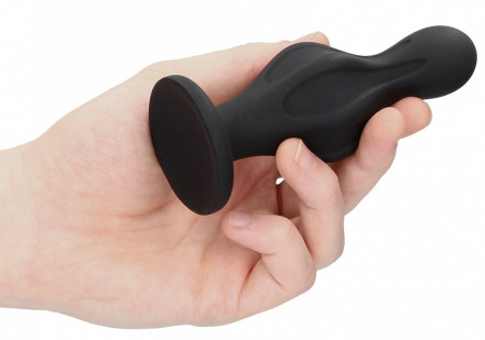 Черная анальная пробка Magic Butt Plug - 11,3 см. 