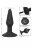 Расширяющаяся анальная пробка со съемным шлангом Medium Silicone Inflatable Plug - 10,75 см. 