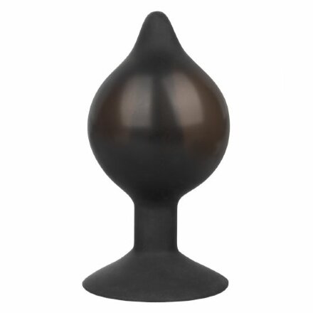 Расширяющаяся анальная пробка со съемным шлангом Medium Silicone Inflatable Plug - 10,75 см. 
