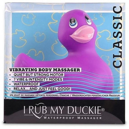 Фиолетовый вибратор-уточка I Rub My Duckie 2.0 