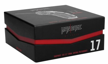 Прозрачным мужской пояс верности со стимулятором уретры Cock Cage Model 17 Chastity 5.5 