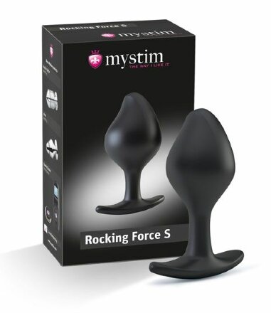 Анальная пробка Rocking Force S для электростимуляции - 9,5 см. 