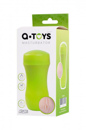 Мастурбатор-вагина A-Toys в зеленой колбе 