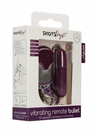 Фиолетовый вибростимулятор  Remote Vibrating Bullet 