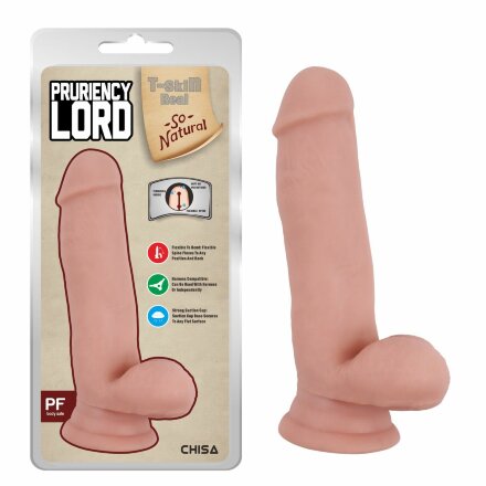 Телесный фаллоимитатор Pruriency Lord - 17,5 см. 
