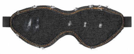 Черная джинсовая маска на глаза Roughend Denim Style 