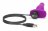 Анальная вибропробка NOVICE REMOTE CONTROL PLUG FUCHSIA - 10,2 см. 