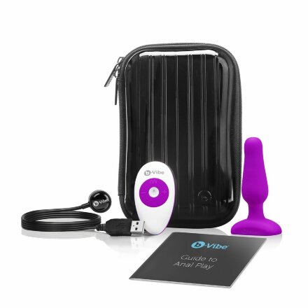 Анальная вибропробка NOVICE REMOTE CONTROL PLUG FUCHSIA - 10,2 см. 