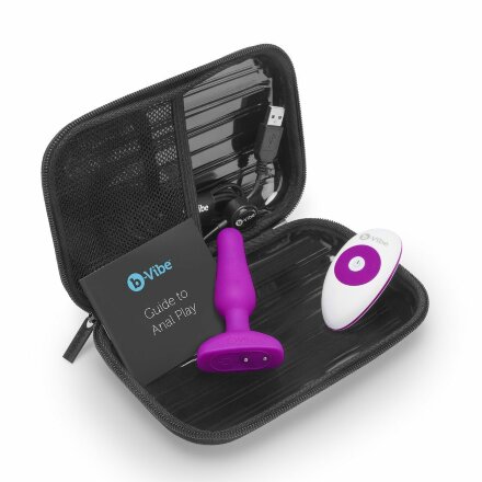 Анальная вибропробка NOVICE REMOTE CONTROL PLUG FUCHSIA - 10,2 см. 