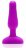 Анальная вибропробка NOVICE REMOTE CONTROL PLUG FUCHSIA - 10,2 см. 