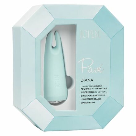 Нежно-голубой вибромассажер для стимуляции клитора Pave Diana 
