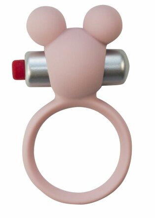 Розовое эрекционное виброколечко Emotions Minnie Light pink 