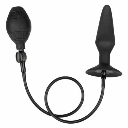 Расширяющаяся анальная пробка со съемным шлангом Large Silicone Inflatable Plug - 13,25 см. 