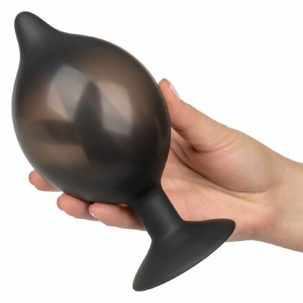 Расширяющаяся анальная пробка со съемным шлангом Large Silicone Inflatable Plug - 13,25 см. 