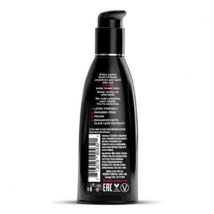 Лубрикант на водной основе с ароматом вишни Wicked Aqua Cherry - 60 мл. 