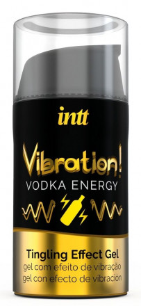 Жидкий интимный гель с эффектом вибрации Vibration! Vodka Energy - 15 мл. 