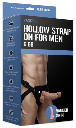 Полый страпон Hollow Strap On for Men 6.69 - 17 см. 