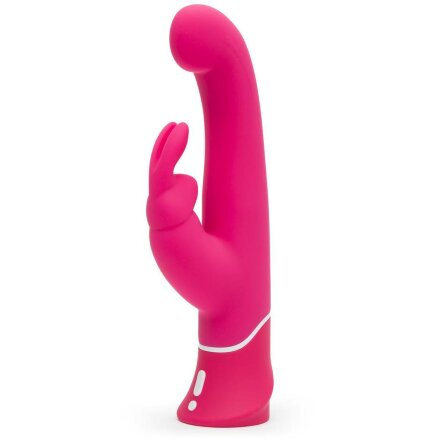 Розовый вибратор-кролик G-Spot Rechargeable Rabbit Vibrator - 24,1 см. 
