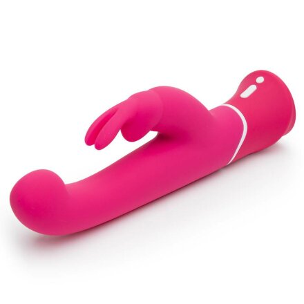 Розовый вибратор-кролик G-Spot Rechargeable Rabbit Vibrator - 24,1 см. 