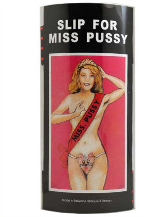 Розовые шаловливые трусики Miss Pussy 