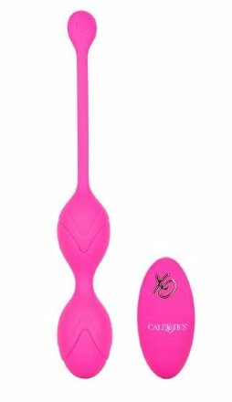 Розовые вагинальные шарики с ДУ и функцией памяти Remote Dual Motor Kegel System 