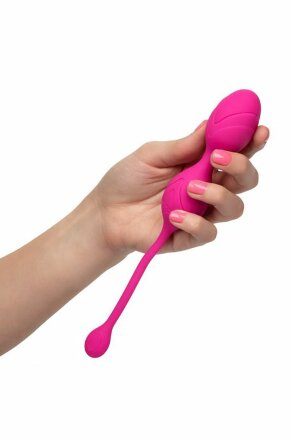 Розовые вагинальные шарики с ДУ и функцией памяти Remote Dual Motor Kegel System 
