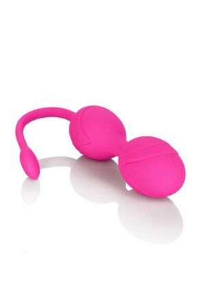 Розовые вагинальные шарики с ДУ и функцией памяти Remote Dual Motor Kegel System 