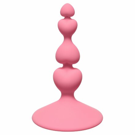 Розовая анальная пробка Sweetheart Plug Pink - 10 см. 