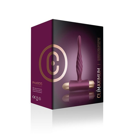 Фиолетовая анальная пробка Climaximum Pharos - 11,2 см. 