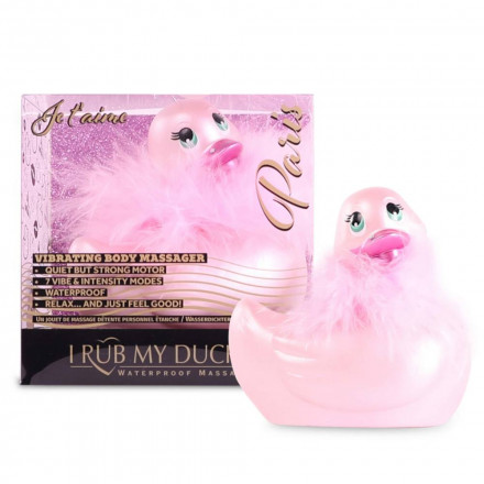 Розовый вибратор-уточка I Rub My Duckie 2.0 Paris 
