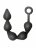 Чёрная анальная цепочка Black Edition Anal Super Beads - 40 см. 