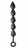Чёрная анальная цепочка Black Edition Anal Super Beads - 40 см. 