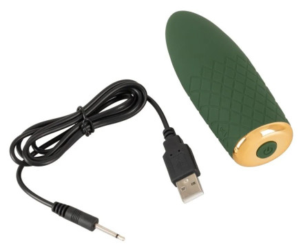 Зеленый мини-вибратор Luxurious Mini Vibrator - 11,5 см. 