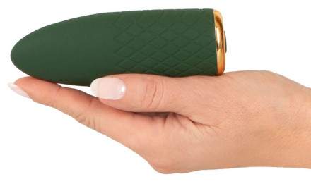 Зеленый мини-вибратор Luxurious Mini Vibrator - 11,5 см. 