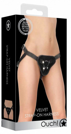 Черные трусики для страпона V&amp;V Adjustable Harness with O-Ring 