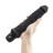 Черный вибратор-реалистик 8  Girthy Realistic Vibrator - 24,5 см. 