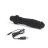 Черный вибратор-реалистик 8  Girthy Realistic Vibrator - 24,5 см. 