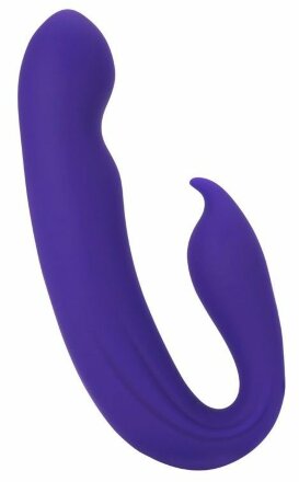 Фиолетовый вибратор G-Spot Dual Stimulator with Rolling Ball - 17,1 см. 