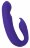 Фиолетовый вибратор G-Spot Dual Stimulator with Rolling Ball - 17,1 см. 