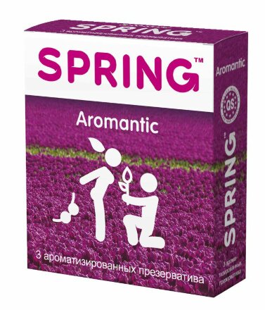 Ароматизированные презервативы SPRING AROMANTIC - 3 шт. 