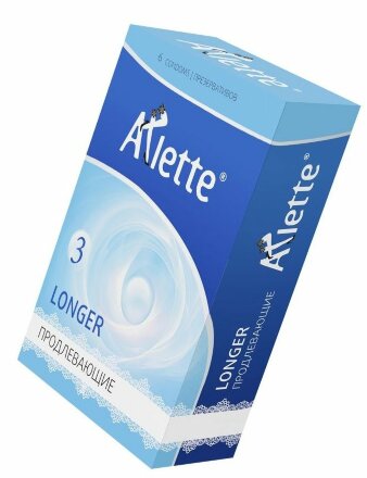 Презервативы Arlette Longer с продлевающим эффектом - 6 шт. 