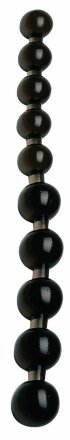 Чёрные анальные бусы Anal Pearls Black - 27,5 см. 