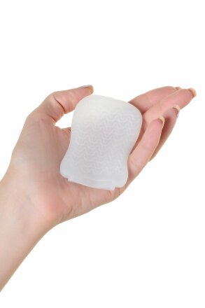 Белый мастурбатор A-Toys Pocket Wavy 