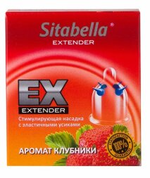 Стимулирующая насадка Sitabella Extender &quot;Клубника&quot;