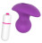 Фиолетовая вибропробка PLEASURE KNOB - 6,5 см. 