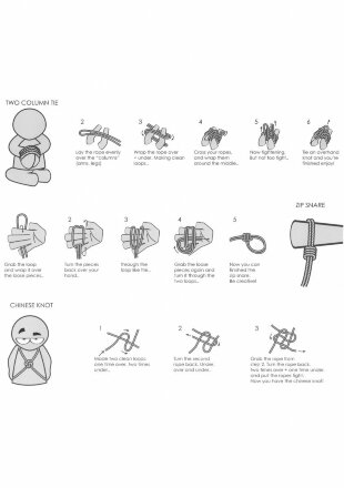 Черная веревка для связывания Thick Bondage Rope -10 м. 