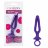 Фиолетовая силиконовая пробка с прорезью Silicone Groove Probe - 10,25 см. 