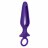 Фиолетовая силиконовая пробка с прорезью Silicone Groove Probe - 10,25 см. 