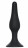 Чёрная анальная пробка Slim Anal Plug Medium - 11,5 см. 