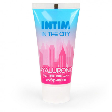 Увлажняющий лубрикант на водной основе Intim in the city Hyaluronic - 60 гр. 